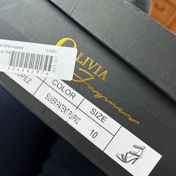 Sexy silver sandals NIB OLIVIA Ferguson a 10 - Picture 11 of 13
